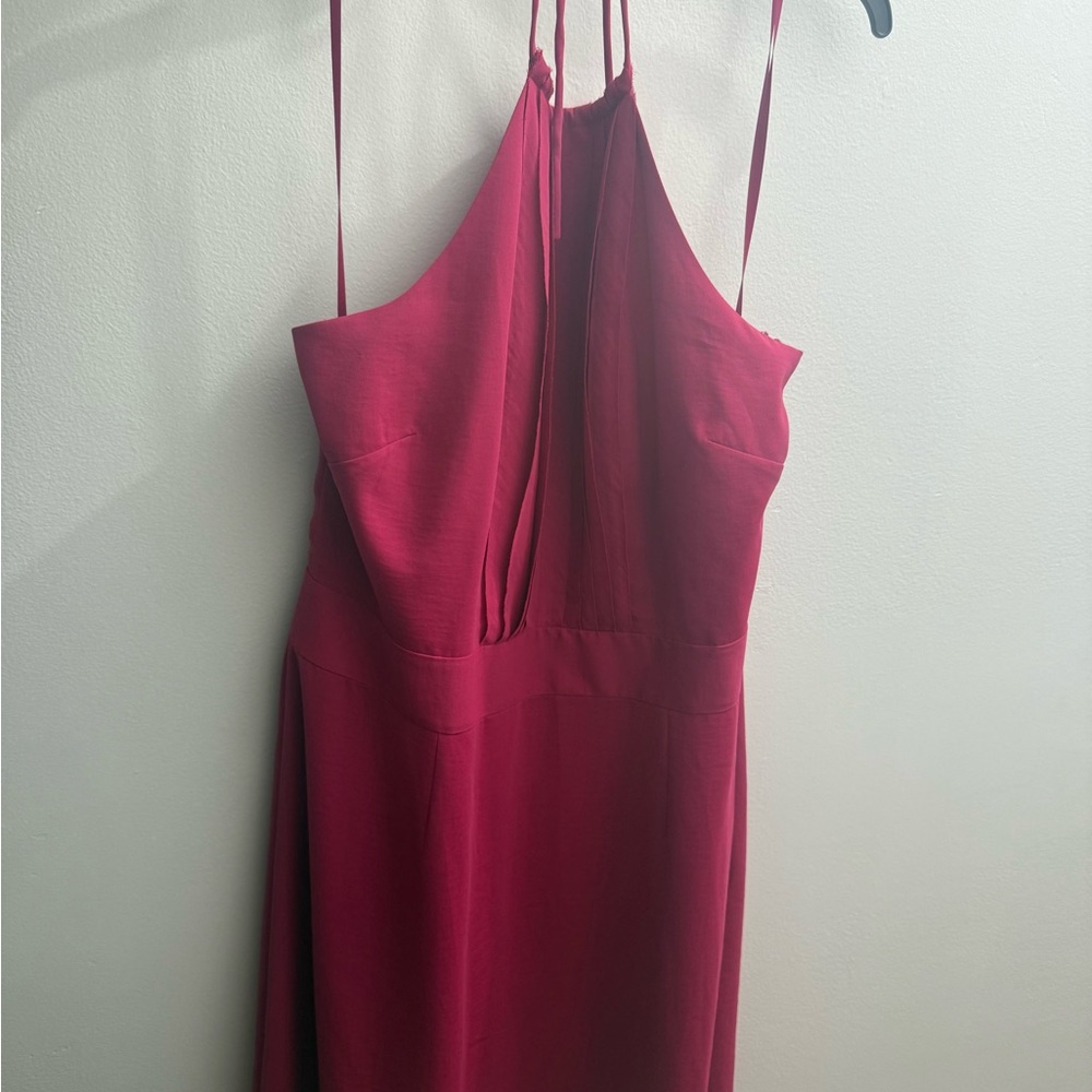 Banana Republic Backless Burgundy Dress